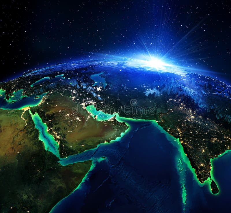 Area territoriale in Arabia ed in India
