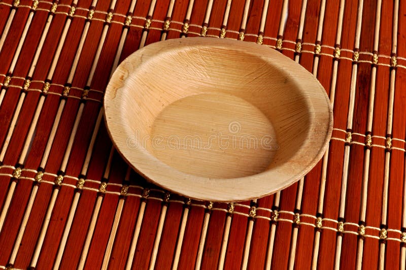 Areca tree plate stock photography