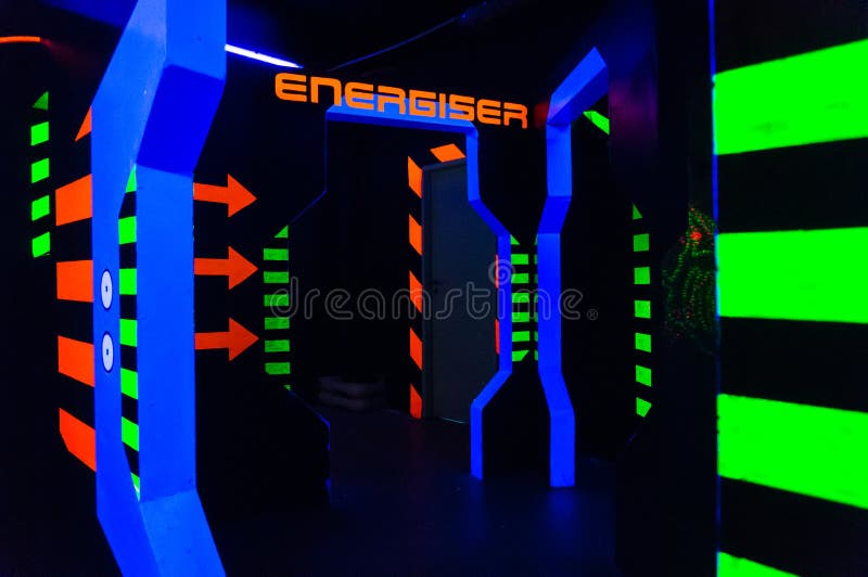 Arena de la etiqueta del laser fotografía de archivo Arena de la etiqueta del laser fotografía de archivo