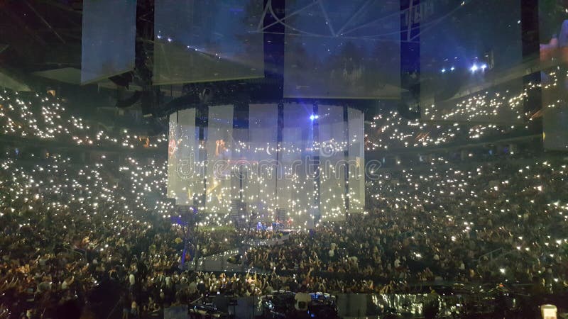 Arena do scotiabank de toronto do concerto do timberlake de Justin fotografia de stock Arena do scotiabank de toronto do concerto do timberlake de Justin fotografia de stock