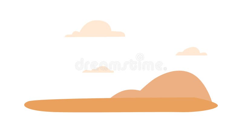 Sand or Land and Clouds Background, Landscape or Game Location. Nature Sahara Desert, Wilderness Scene with Nobody, Isolated Design Element. Cartoon Vector Illustration. Sand or Land and Clouds Background, Landscape or Game Location. Nature Sahara Desert, Wilderness Scene with Nobody, Isolated Design Element. Cartoon Vector Illustration