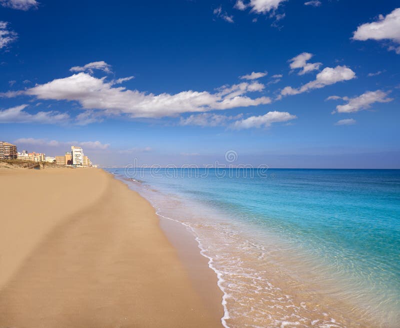 Arenals Del Sol Beach in Elche Elx Alicante Stock Photo - Image of ...