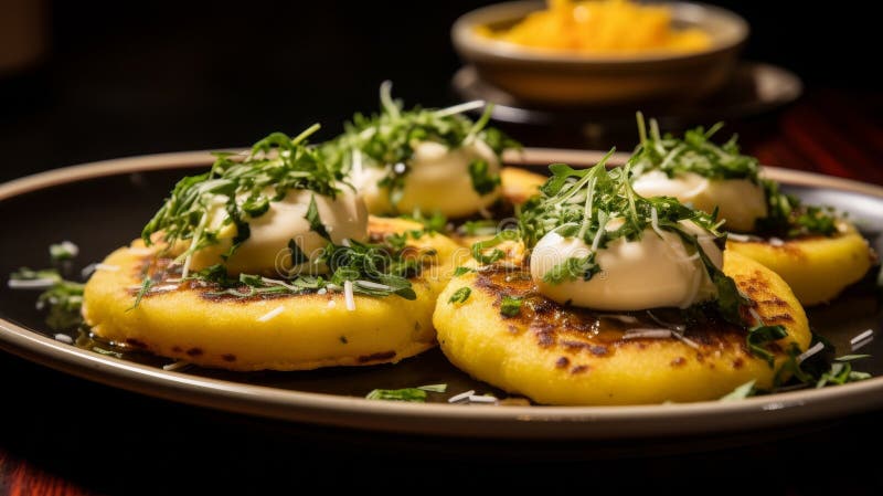 Arepas en utsökt kulinarisk glädje stock illustrationer