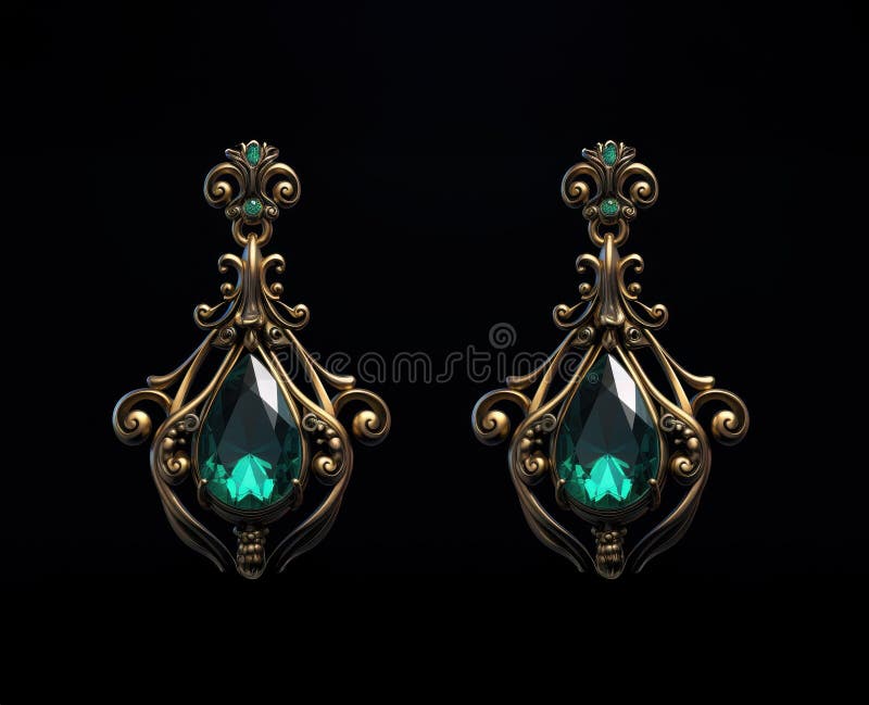 Aretes con olivina gemstone peridot chrysolite joyas cristales minerales verdes de forsterita dunita. Aretes con olivina gemstone peridot chrysolite joyas cristales minerales verdes de forsterite dunite fayalita cerrar ilustración de ai generativa