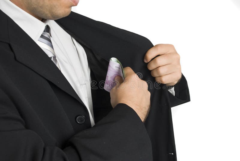 Argent dans le procès de poche images libres de droits Argent dans le procès de poche images libres de droits
