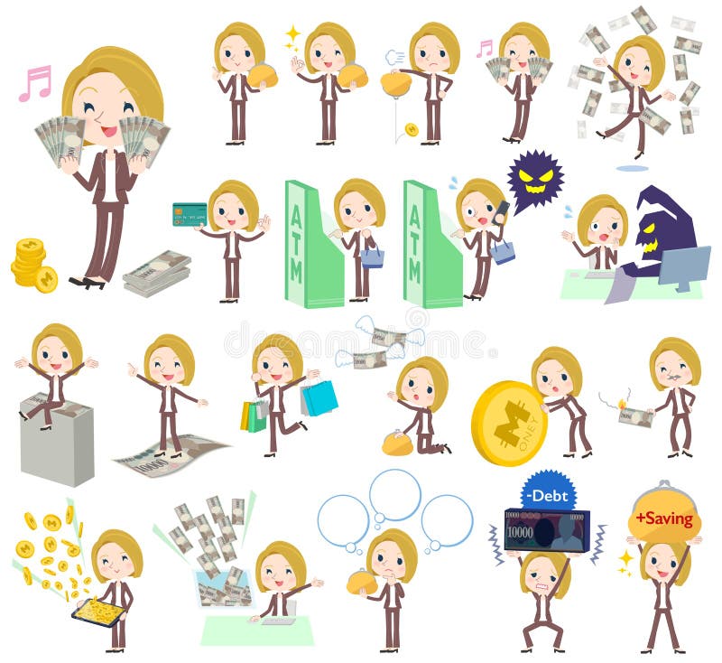Argent de blanc de femme de cheveux blonds illustration libre de droits Argent de blanc de femme de cheveux blonds illustration libre de droits