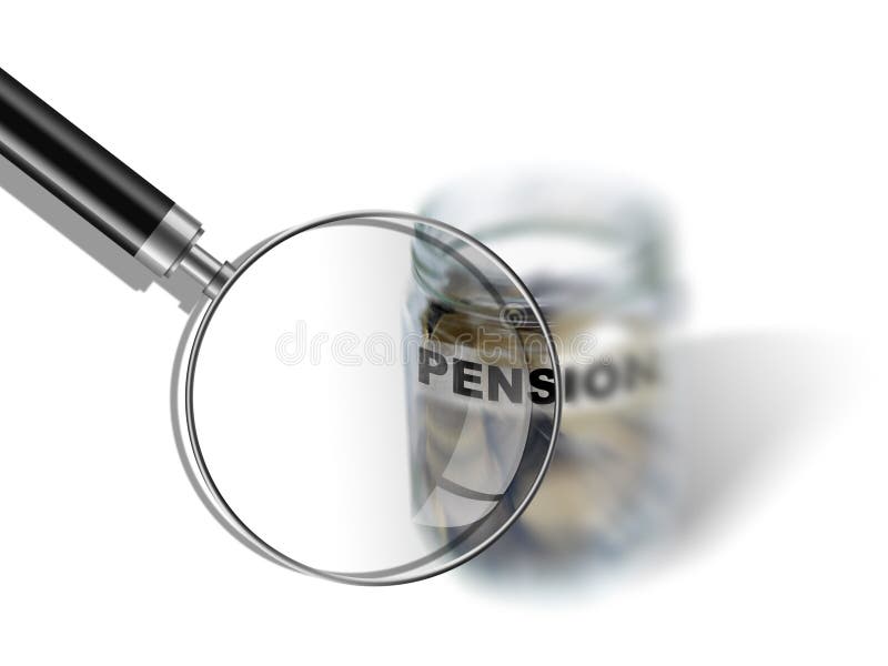 Argent de l'épargne de pension dans le pot illustration de vecteur Argent de l'épargne de pension dans le pot illustration de vecteur