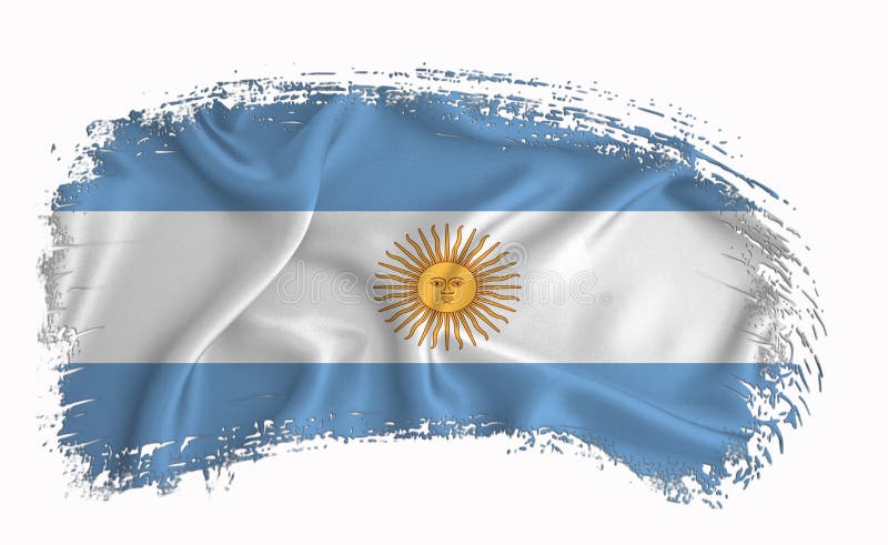 Argentina Flag, Brush Stroke, Typography, Lettering, Logo, Label ...