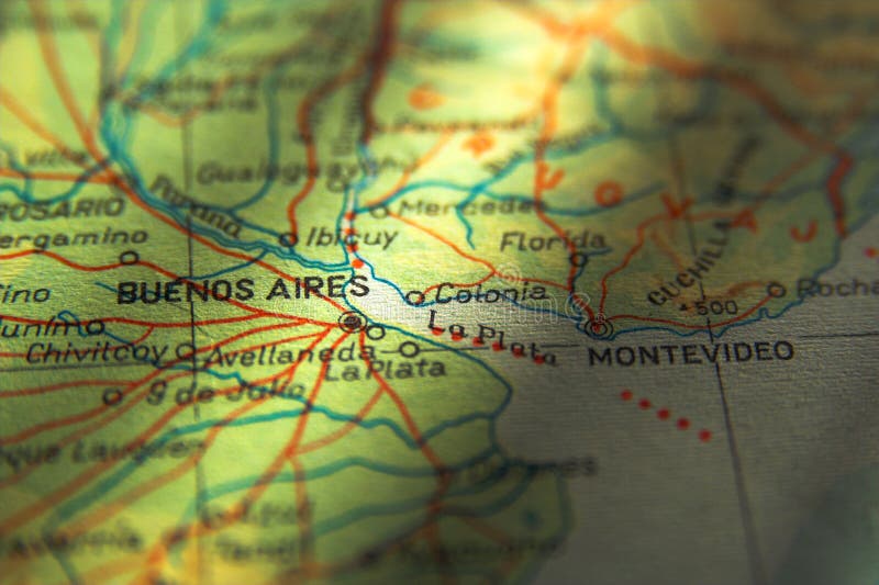 Argentina Map - Buenos Aires Stock Image - Image of south, symbols: 1664741