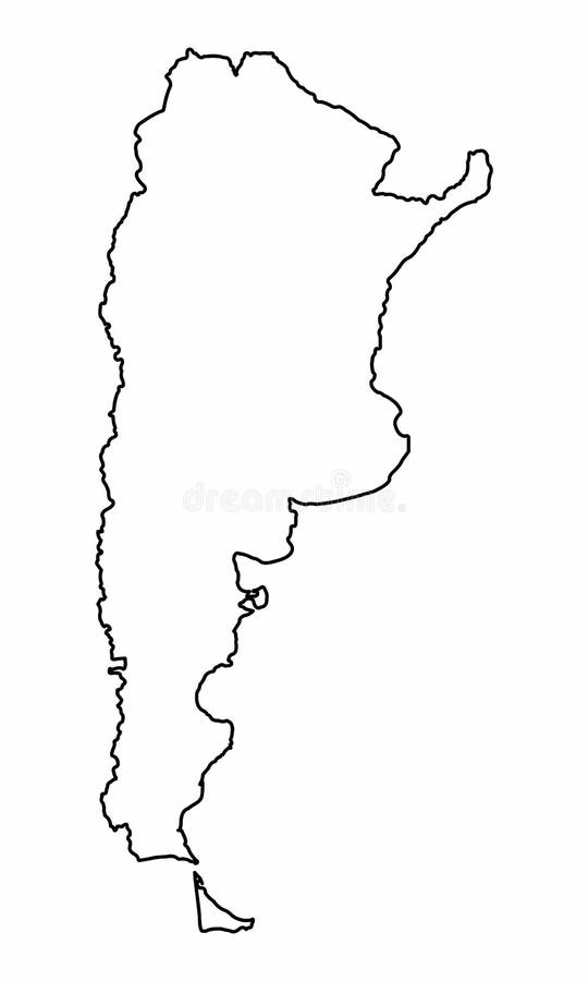 Argentina Map Silhouette
