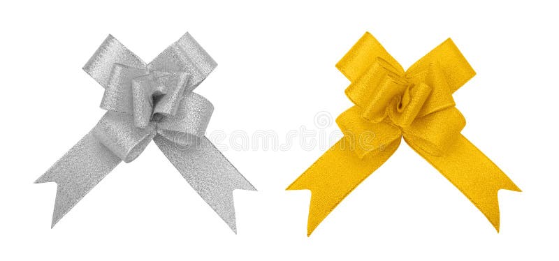 Argento e ritaglio dorato dell'arco fotografia stock Argento e ritaglio dorato dell'arco fotografia stock