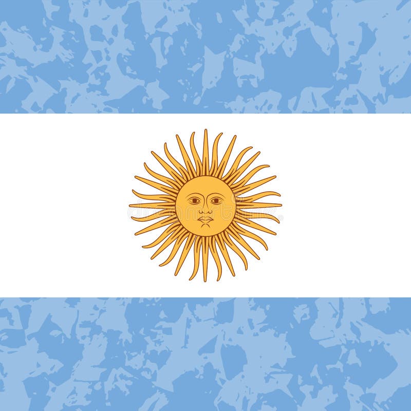 Argentyna dzień niepodległości 9 Lipiec, flaga Argentyna Grunge tło Słońce Maj royalty ilustracja Argentyna dzień niepodległości 9 Lipiec, flaga Argentyna Grunge tło Słońce Maj royalty ilustracja