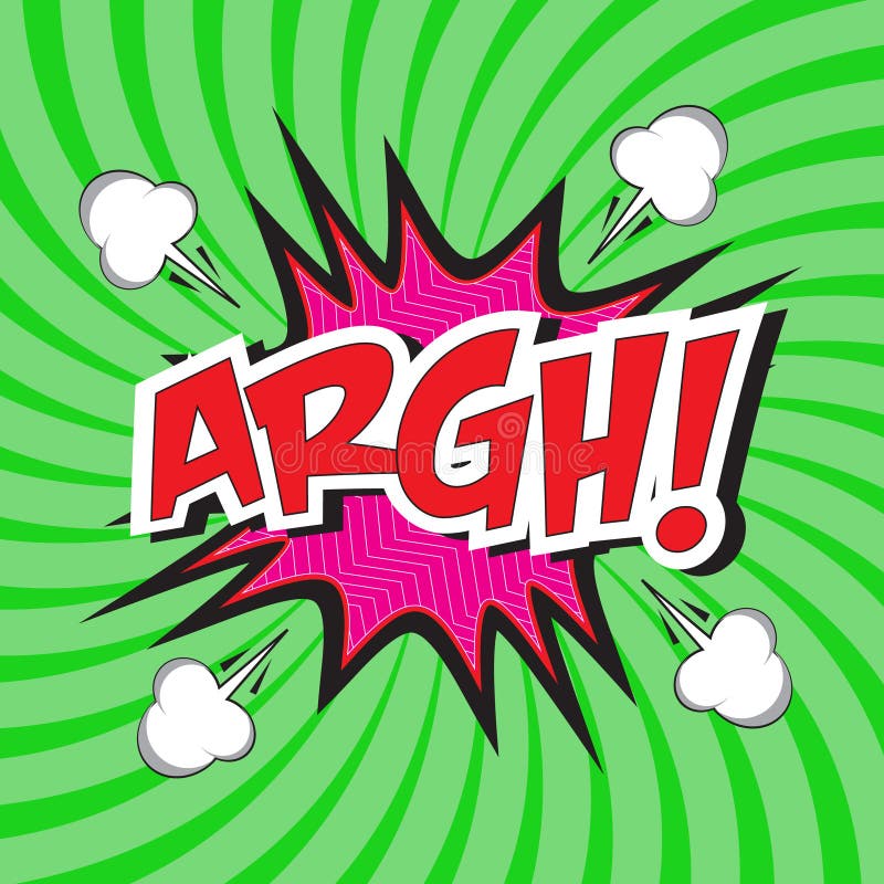 ARGH! palavra cômica ilustração stock ARGH! palavra cômica ilustração stock