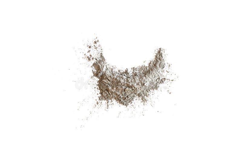 Argilla cosmetica isolata su fondo bianco, fotografie stock libere da diritti Argilla cosmetica isolata su fondo bianco, fotografie stock libere da diritti
