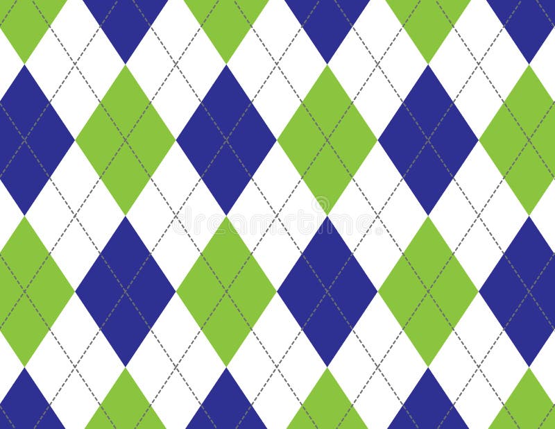 Argyle Background verde claro, blanco y azul marino stock de ilustración Argyle Background verde claro, blanco y azul marino stock de ilustración
