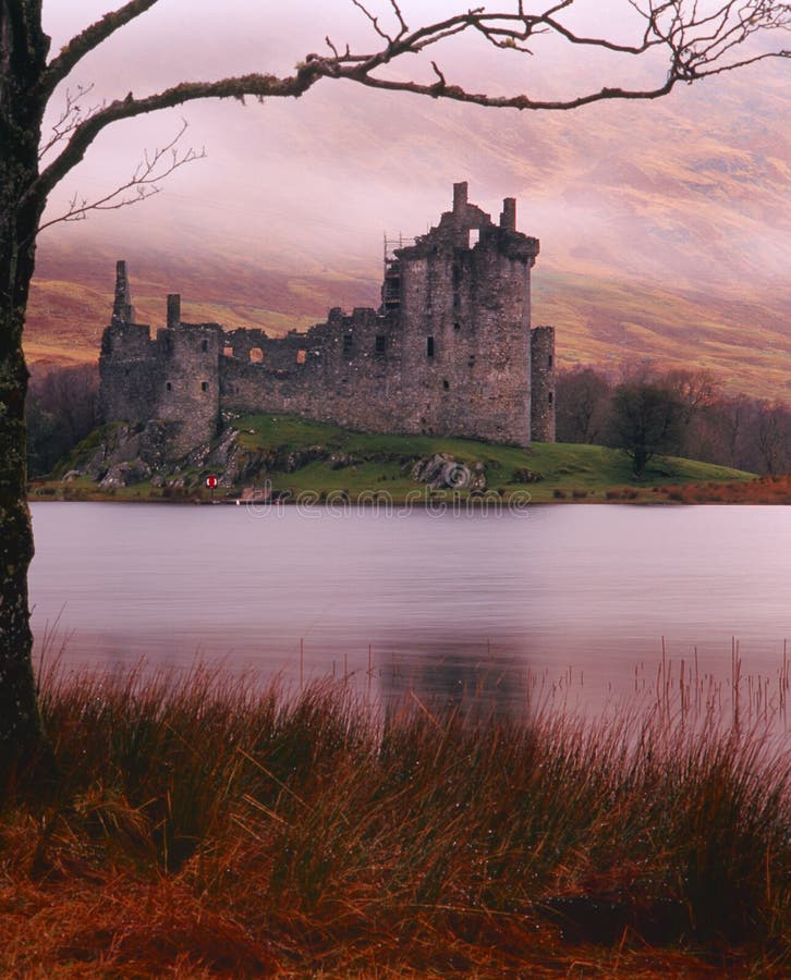 The lonely ruin of Kilchurn castle, across the freshwater loch of Awe in Argyll. Stark and lonely, in pouring rain, it was used as a location for the film, Harry Potter and the prisoner of Azkaban. The lonely ruin of Kilchurn castle, across the freshwater loch of Awe in Argyll. Stark and lonely, in pouring rain, it was used as a location for the film, Harry Potter and the prisoner of Azkaban.