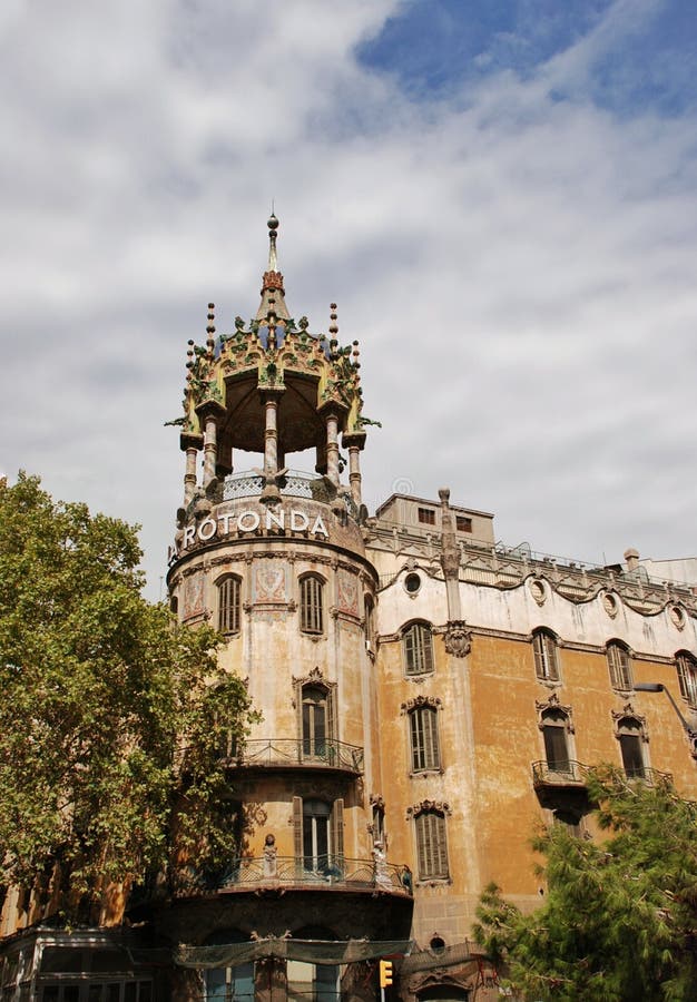 Arhitectura Rotonda din Barcelona, Spania royalty free stock photography