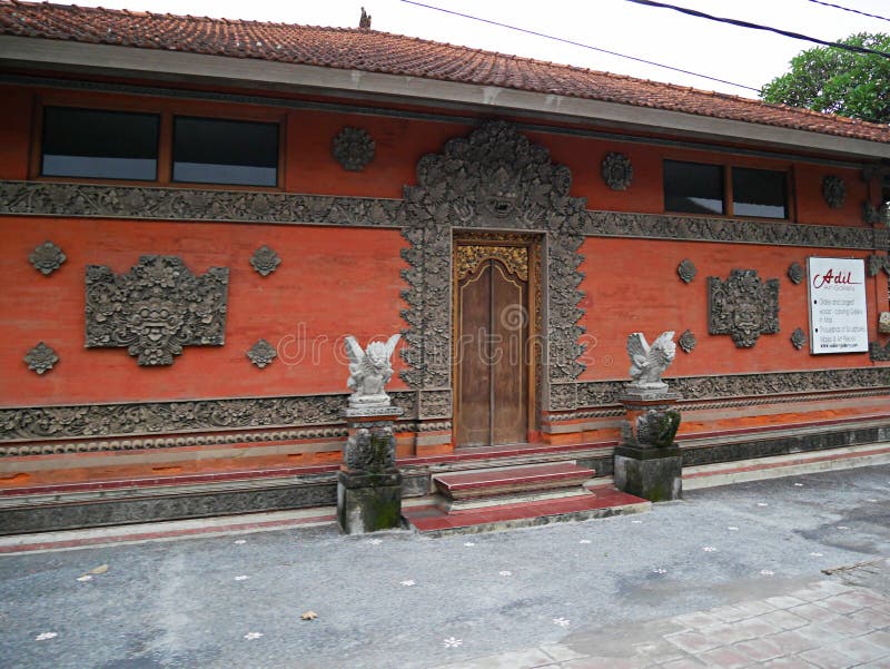 Arhitectură frumoasă în bali, case frumoase în bali stock photo