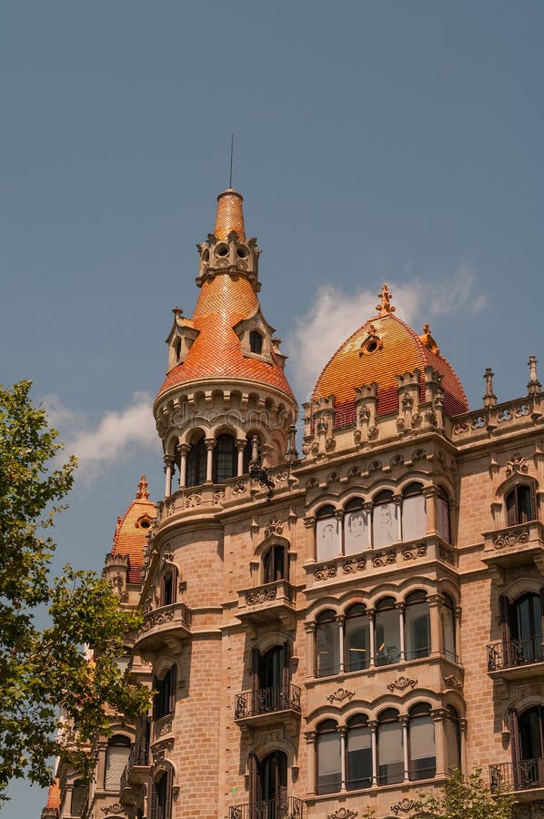 Arhitectură modernă a frumoasei Barcelona, Spania royalty free stock photography