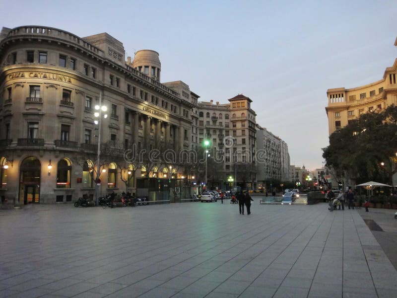 Arhitectură urbană frumoasă Barcelona royalty free stock image