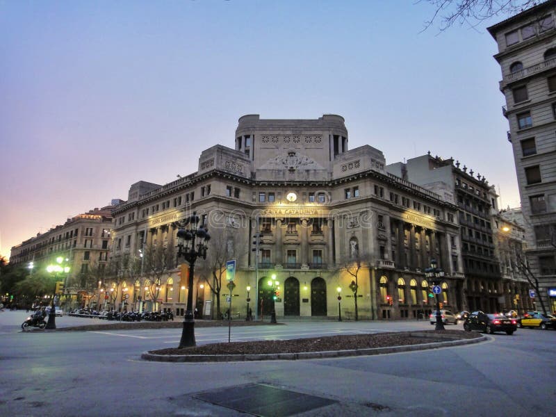 Arhitectură urbană frumoasă Barcelona royalty free stock image