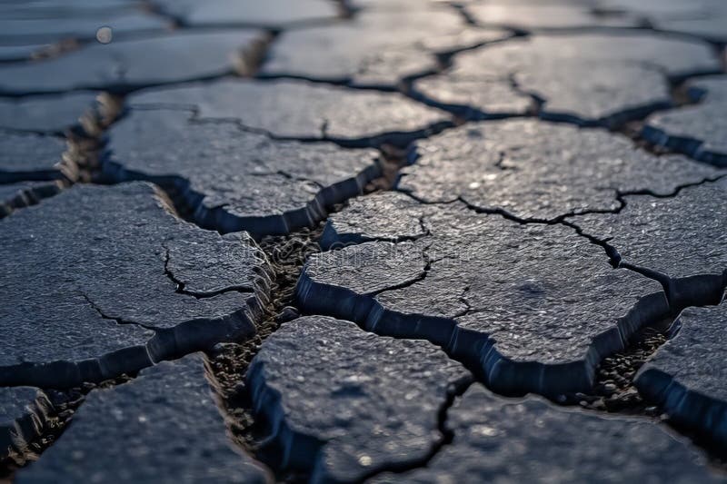 Arid Landscape The Devastating Impact of Drought on Earths Surface A CloseUp of Cracked Earth Texture vector illustration