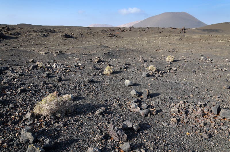 Arid volcano landscape