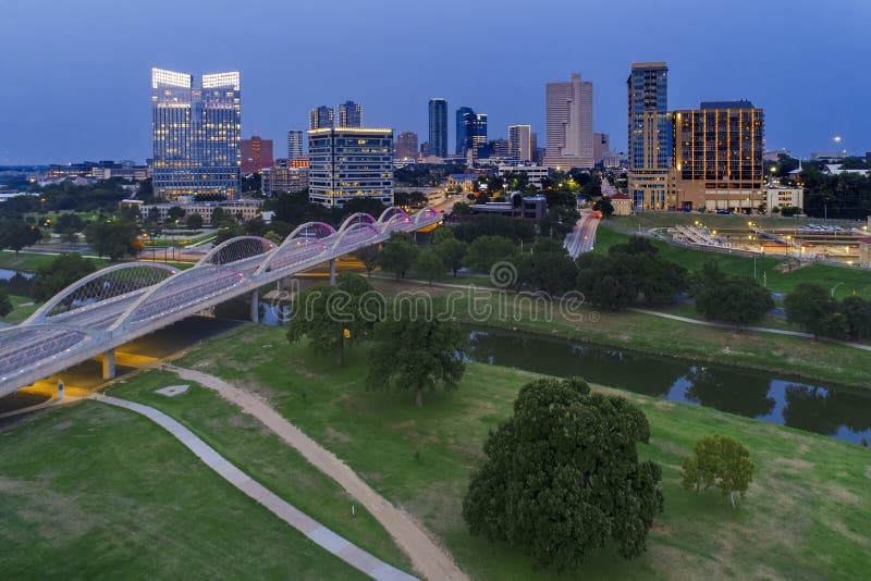 Ariel View of Downtown Fort Worth, Texas