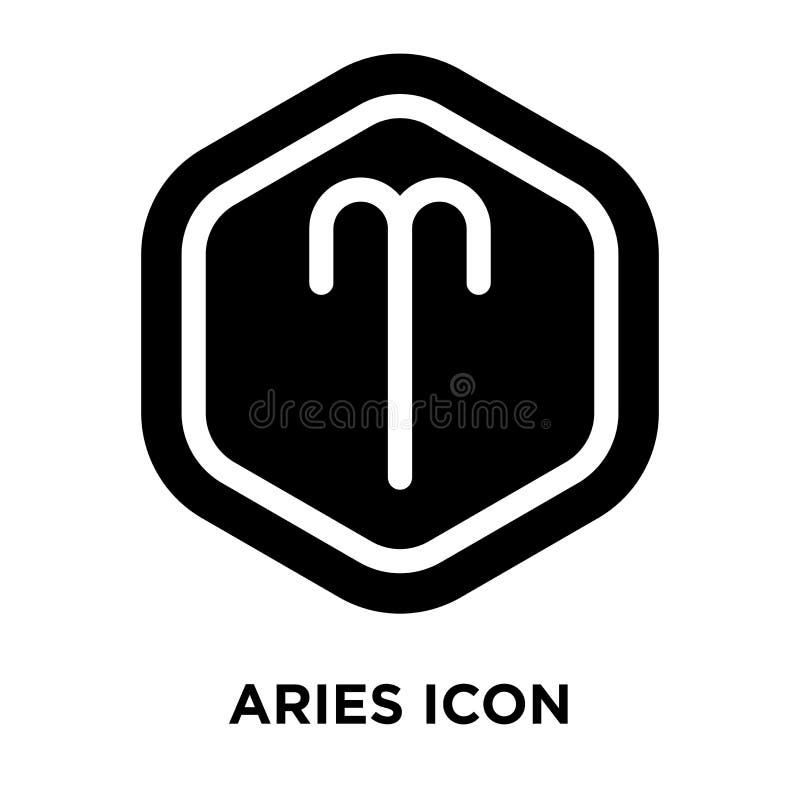 Aries Icon Vector Isolated on White Background, Logo Concept of Stock ...