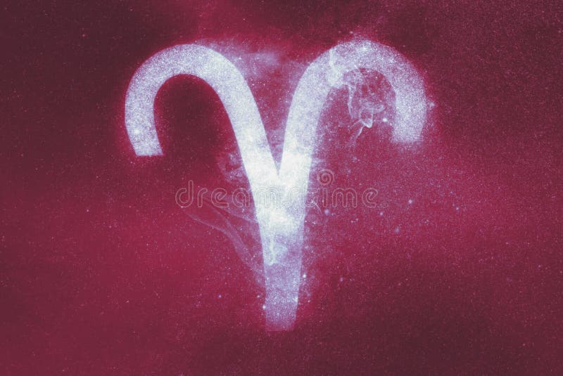 Aries Zodiac Sign abstrakt bakgrund royaltyfria bilder Aries Zodiac Sign abstrakt bakgrund royaltyfria bilder