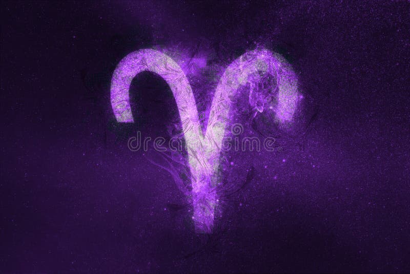 Aries Zodiac Sign Fondo astratto del cielo notturno illustrazione vettoriale Aries Zodiac Sign Fondo astratto del cielo notturno illustrazione vettoriale