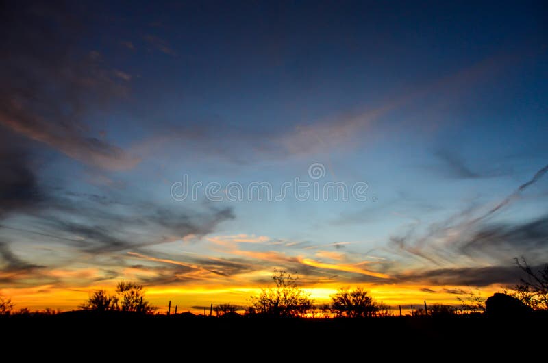 Arizona Desert Sunset stock photo Arizona Desert Sunset stock photo