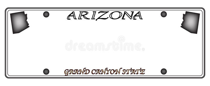 Arizona License Plate Stock Illustrations 40 Arizona License Plate