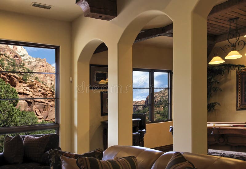 Arizona Modern Mountainside Villa Home Interior