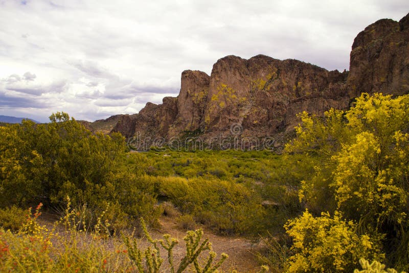 Arizona Mountains near Saguaro Lake royalty free stock photography Arizona Mountains near Saguaro Lake royalty free stock photography