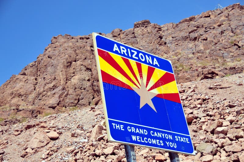 Arizona sign at Hoover dam