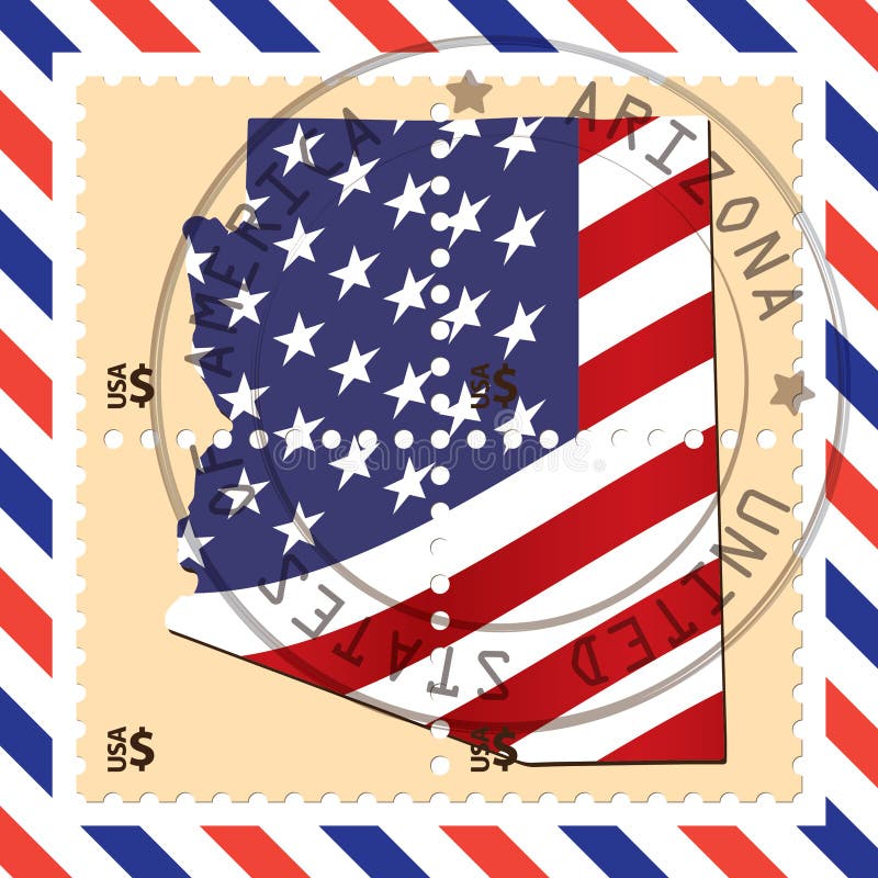 Arizona Stamp. Vector Illustration Decorative Design Stock Vector