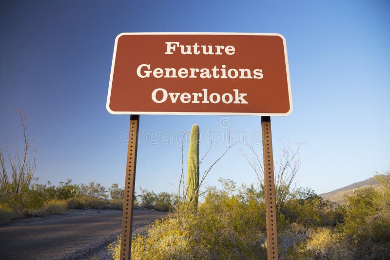 Arizona, Tucson, de V.S., 9 April 2015, Toekomstige Generaties overziet, het Nationale het Parkwesten van Saguaro, Arizona stock foto Arizona, Tucson, de V.S., 9 April 2015, Toekomstige Generaties overziet, het Nationale het Parkwesten van Saguaro, Arizona stock foto