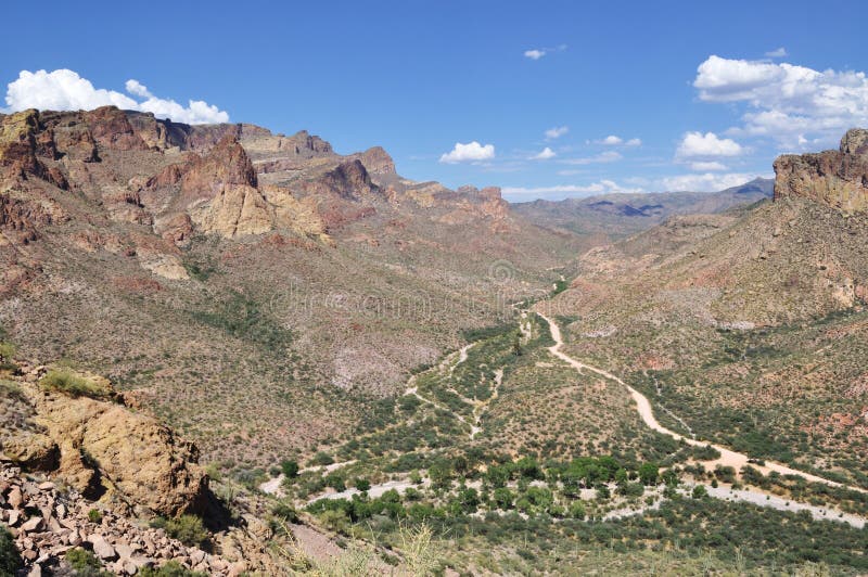 Arizona Valley stock photo. Image of apache, road, usery 12260774