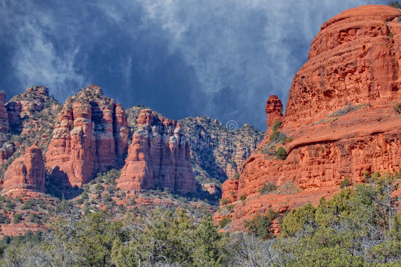 Arizona winter stock photo. Image of canyon, peak, orange 67054474
