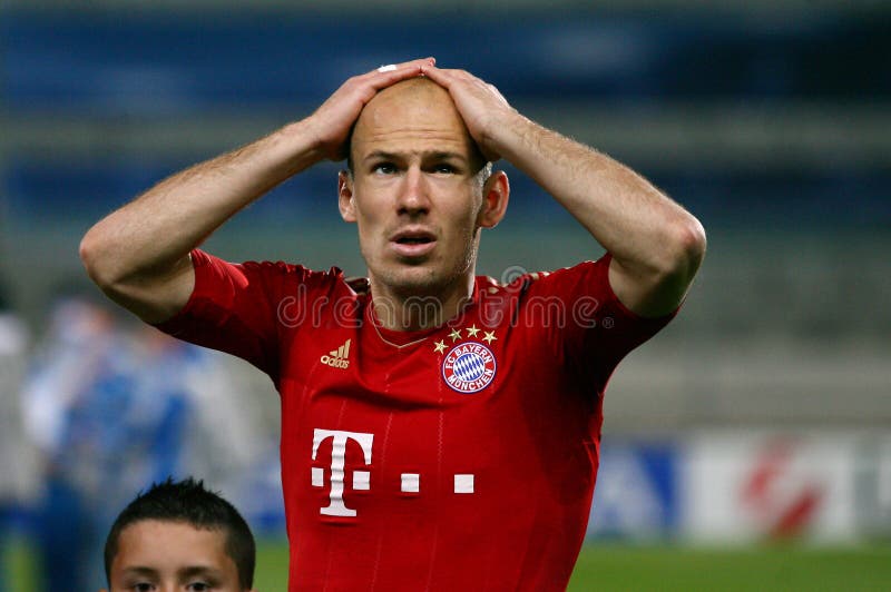 Arjen Bayern munchen robben s zdjęcia royalty free