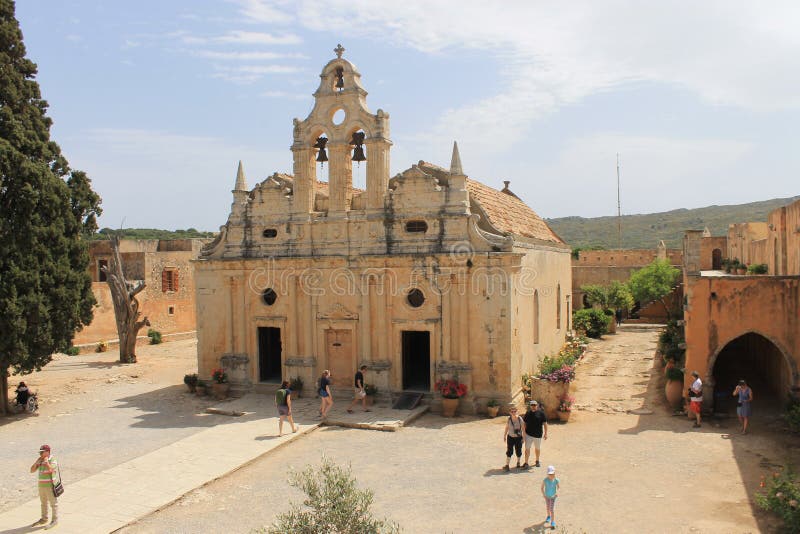 Arkadi Monastery stock afbeelding Arkadi Monastery stock afbeelding