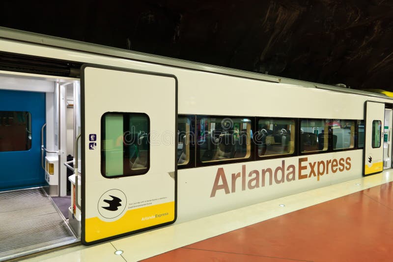 Arlanda express editorial photography. Image of subway 26243032