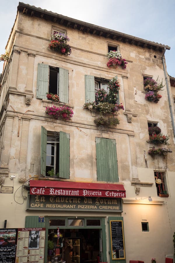 Cafe in Place Du Forum in Arles, Provence, France Editorial Image ...