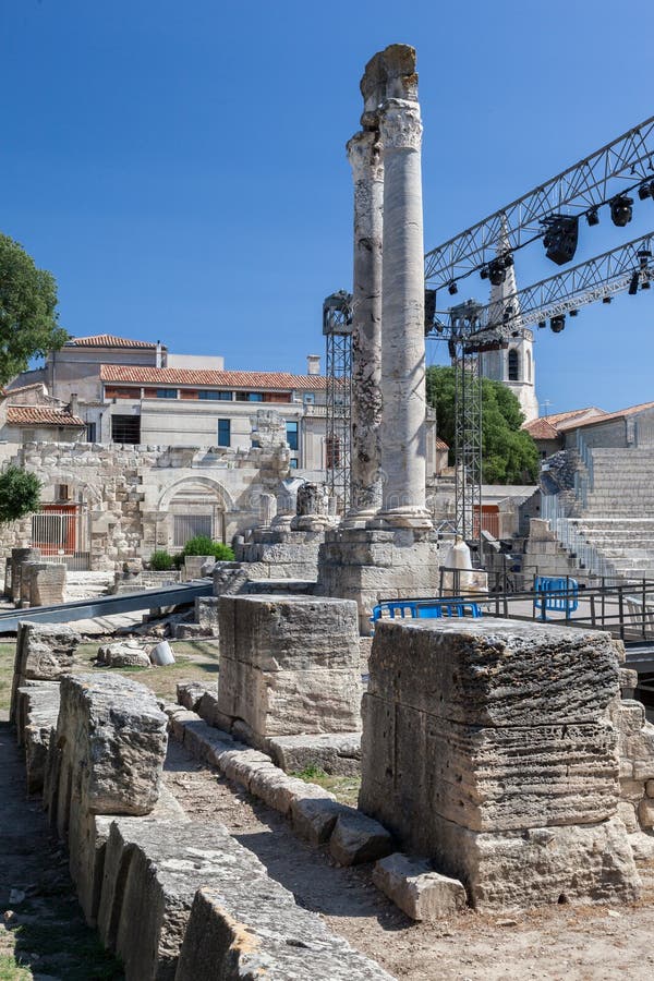 Arles Roman Theater Provence France stock image Arles Roman Theater Provence France stock image