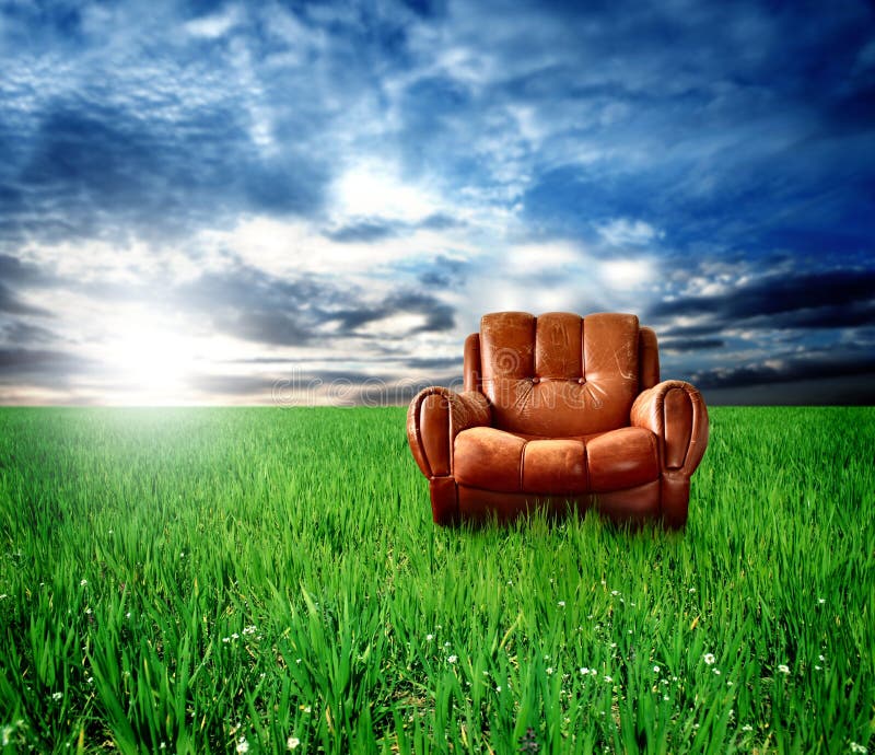Arm-chair stock photography