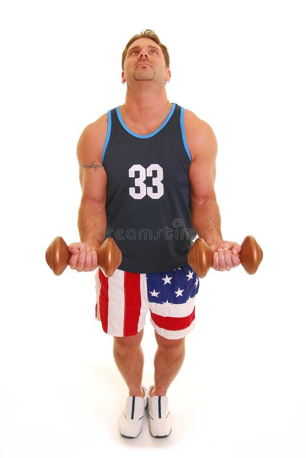Arm curls stock image. Image of human, lifting, healthy 8903881