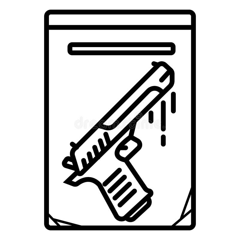 Arma, ícone da arma, um revólver Vetor ilustração stock Arma, ícone da arma, um revólver Vetor ilustração stock