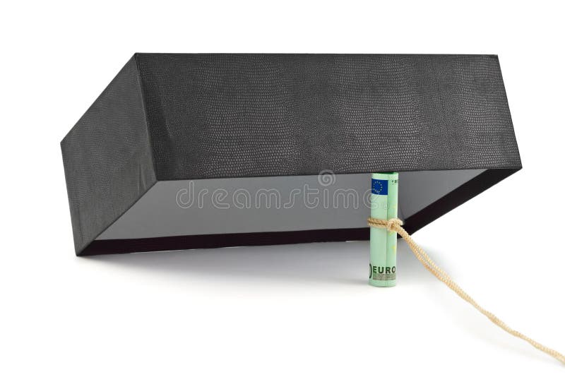 Armadilha do dinheiro imagens de stock royalty free Armadilha do dinheiro imagens de stock royalty free