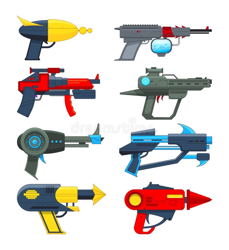 Armas futuristas para jogos armas a laser do futuro blasters espaciais  pistolas futuristas